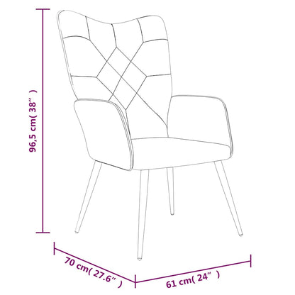 vidaXL Relaxsessel mit Hocker Patchwork Stoff