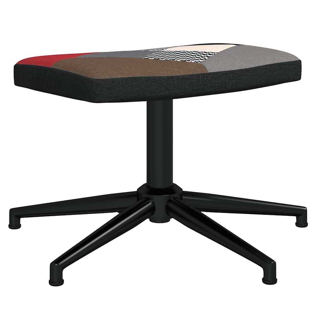 vidaXL Relaxsessel mit Hocker Patchwork Stoff