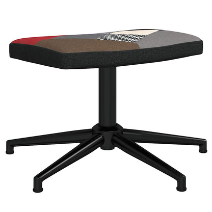vidaXL Relaxsessel mit Hocker Patchwork Stoff