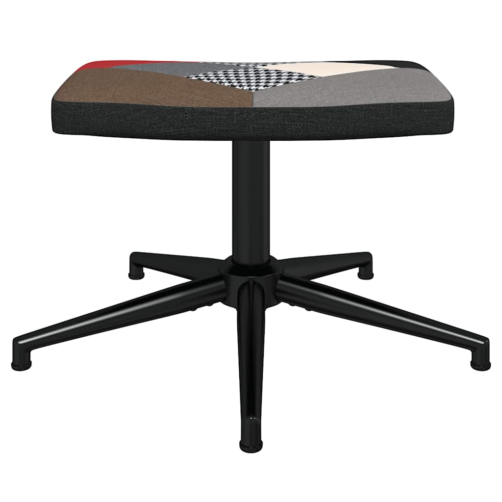 vidaXL Relaxsessel mit Hocker Patchwork Stoff