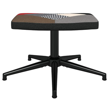 vidaXL Relaxsessel mit Hocker Patchwork Stoff