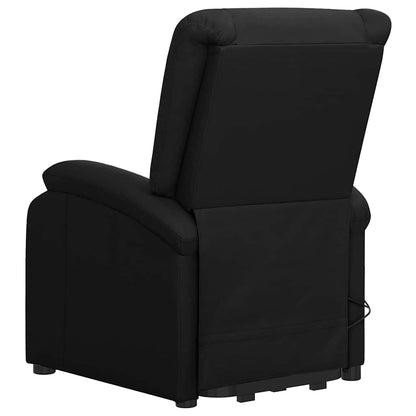 vidaXL Aufstehsessel Schwarz Kunstleder