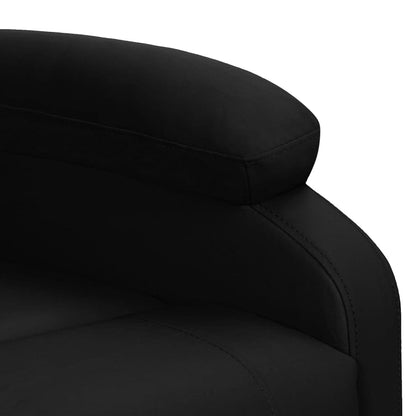 vidaXL Aufstehsessel Schwarz Kunstleder