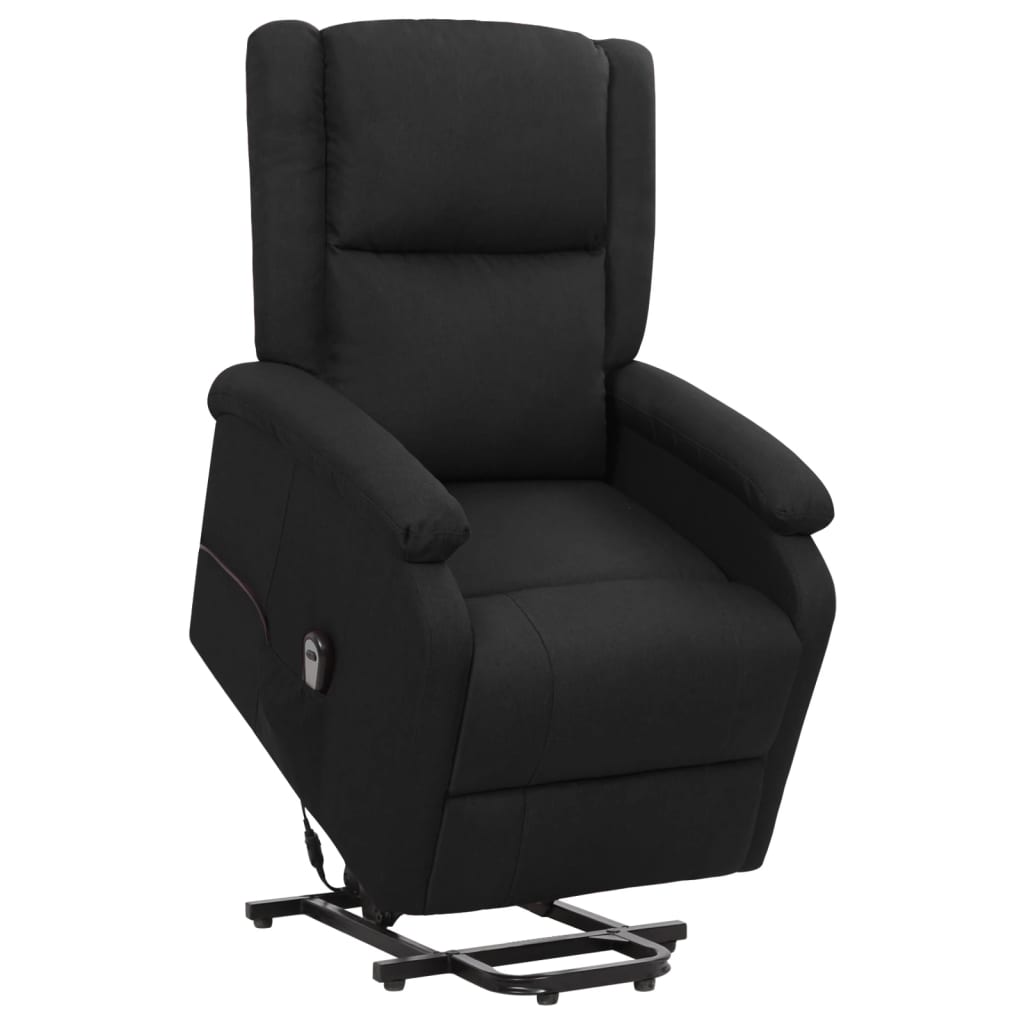 vidaXL Aufstehsessel Schwarz Stoff