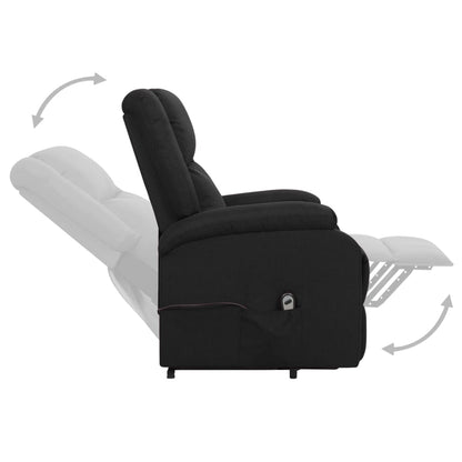 vidaXL Aufstehsessel Schwarz Stoff