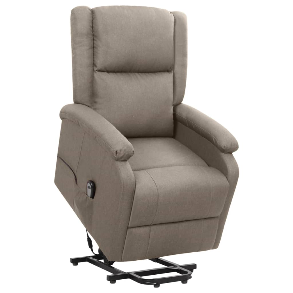 vidaXL Aufstehsessel Taupe Stoff