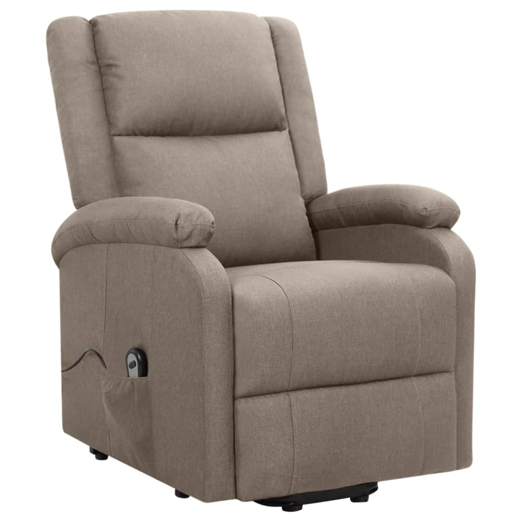 vidaXL Aufstehsessel Taupe Stoff