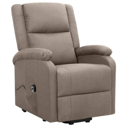 vidaXL Aufstehsessel Taupe Stoff