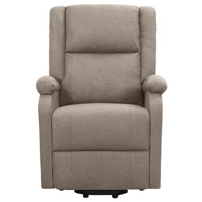 vidaXL Aufstehsessel Taupe Stoff