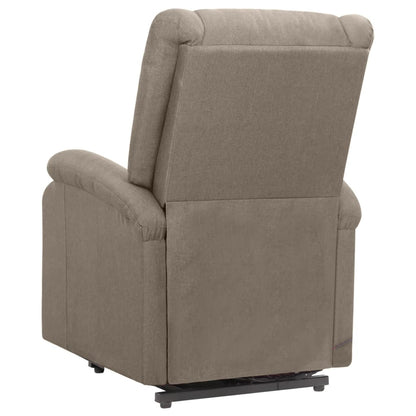 vidaXL Aufstehsessel Taupe Stoff