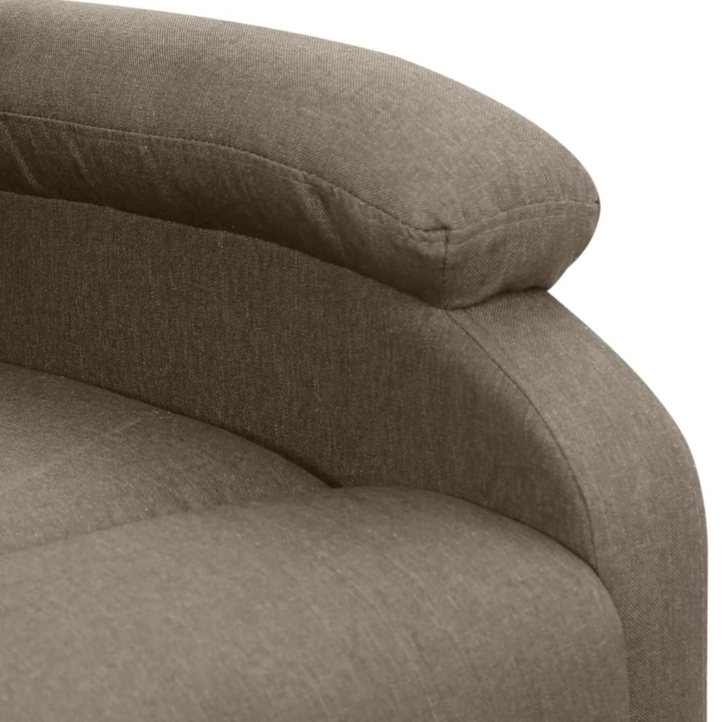 vidaXL Aufstehsessel Taupe Stoff