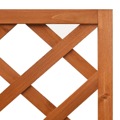 vidaXL Treillis d'angle avec jardinière 40x40x150cm Bois de sapin massif