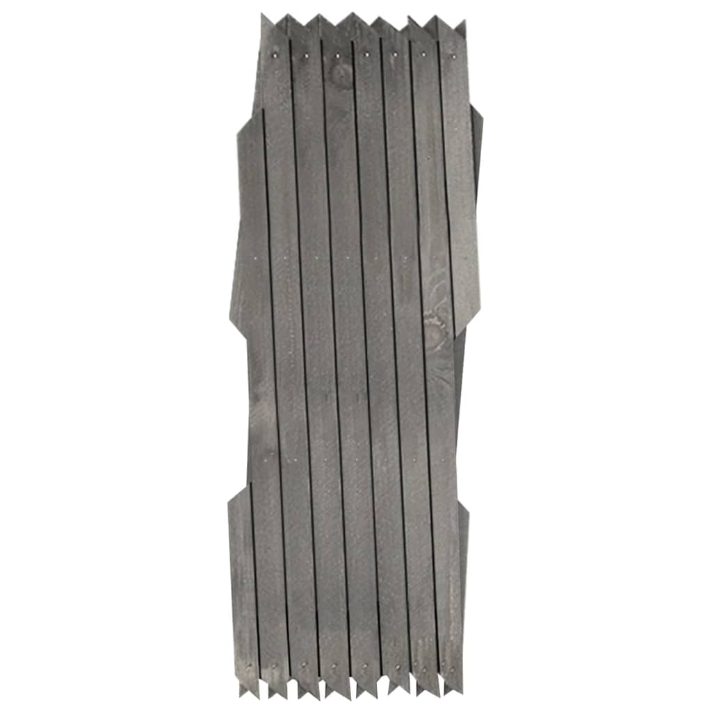 vidaXL Rankzäune 5 Stk. Grau Massivholz Tanne 180x30 cm