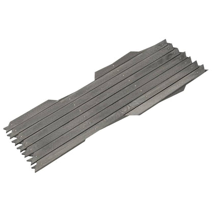 vidaXL Rankzäune 5 Stk. Grau Massivholz Tanne 180x30 cm