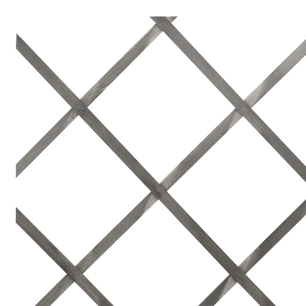 vidaXL Rankzäune 5 Stk. Grau Massivholz Tanne 180x30 cm