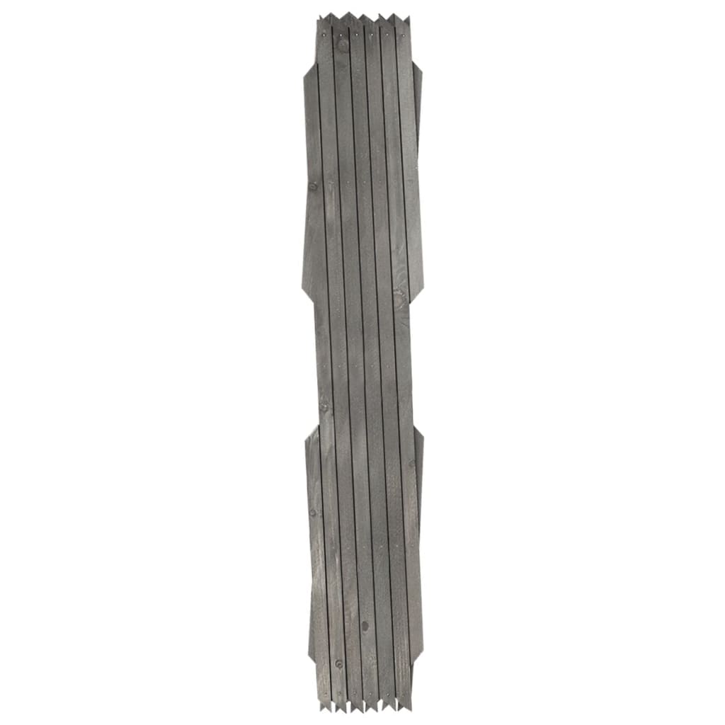 vidaXL Rankzäune 5 Stk. Grau Massivholz Tanne 180x60 cm