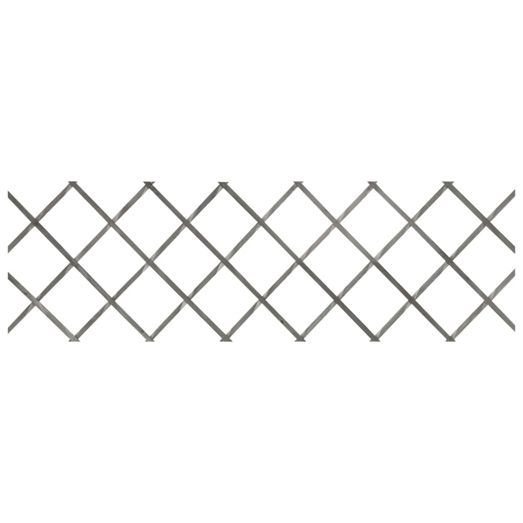 vidaXL Rankzäune 5 Stk. Grau Massivholz Tanne 180x60 cm