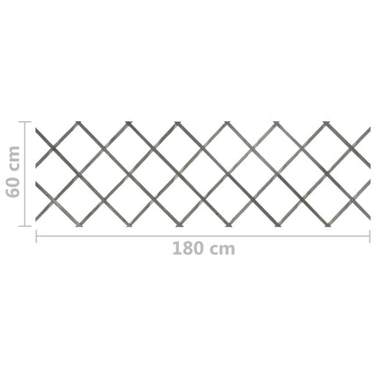 vidaXL Rankzäune 5 Stk. Grau Massivholz Tanne 180x60 cm