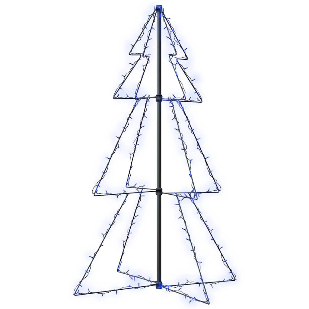 vidaXL Weihnachtsbaum in Kegelform 160 LEDs Indoor & Outdoor 78x120 cm