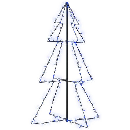 vidaXL Weihnachtsbaum in Kegelform 160 LEDs Indoor & Outdoor 78x120 cm