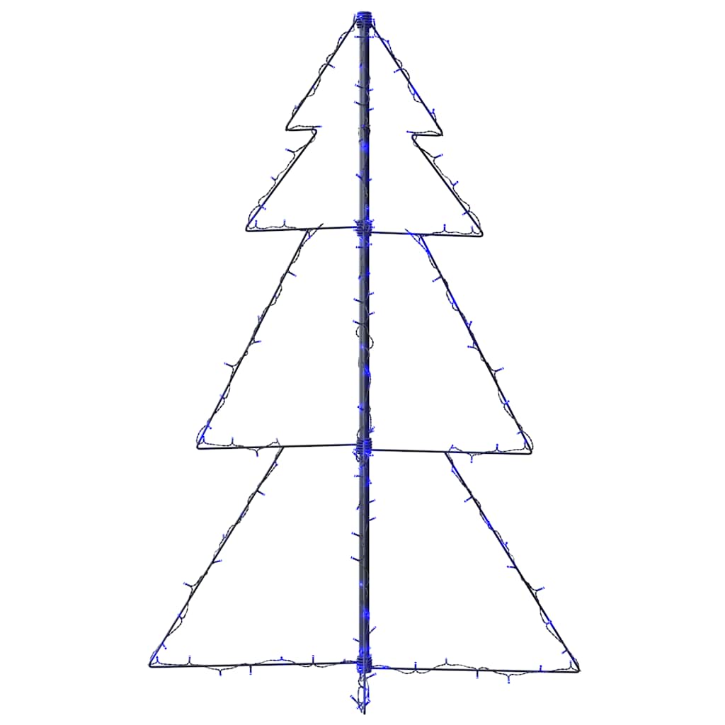 vidaXL Weihnachtsbaum in Kegelform 160 LEDs Indoor & Outdoor 78x120 cm