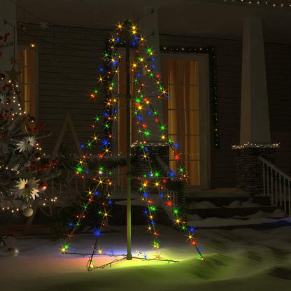 vidaXL Weihnachtsbaum in Kegelform 160 LEDs Indoor & Outdoor 78x120 cm