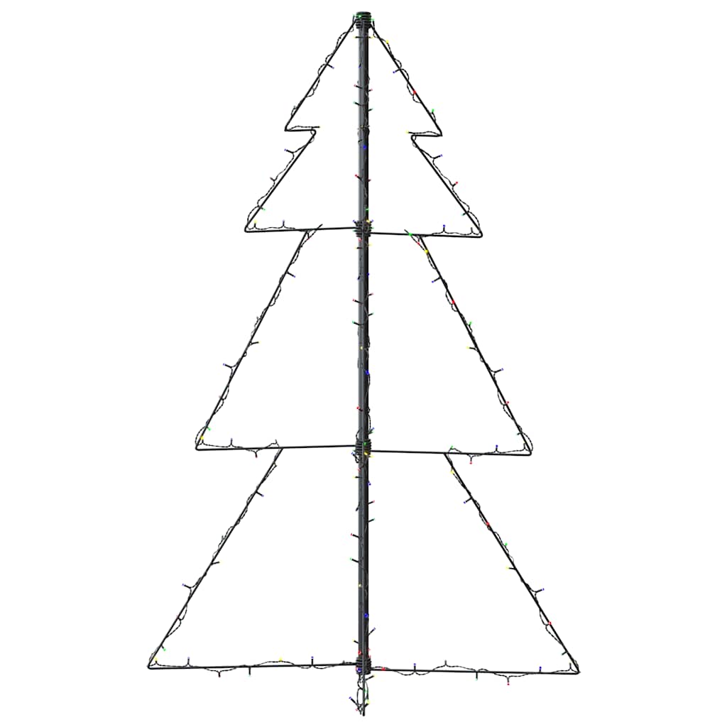 vidaXL Weihnachtsbaum in Kegelform 160 LEDs Indoor & Outdoor 78x120 cm
