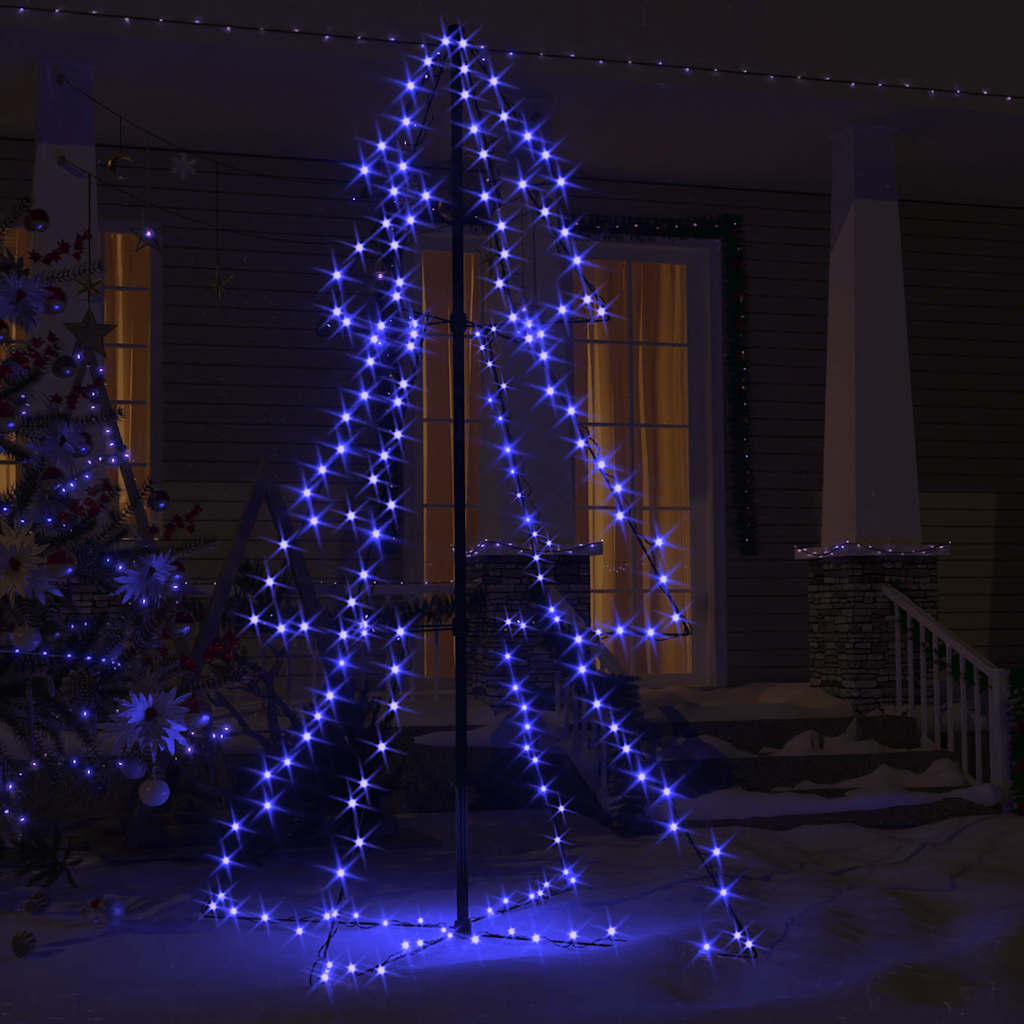 vidaXL Weihnachtsbaum in Kegelform 200 LEDs Indoor Outdoor 98x150 cm