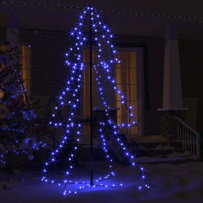 vidaXL Weihnachtsbaum in Kegelform 200 LEDs Indoor Outdoor 98x150 cm