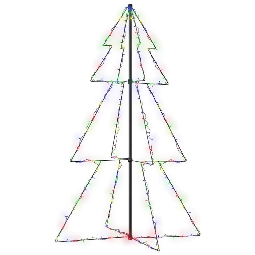 vidaXL Weihnachtsbaum in Kegelform 200 LEDs Indoor Outdoor 98x150 cm