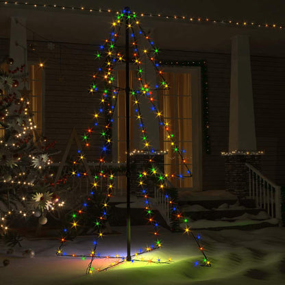 vidaXL Weihnachtsbaum in Kegelform 200 LEDs Indoor Outdoor 98x150 cm