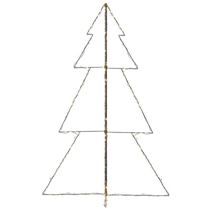 vidaXL Weihnachtsbaum in Kegelform 240 LEDs Indoor Outdoor 118x180 cm