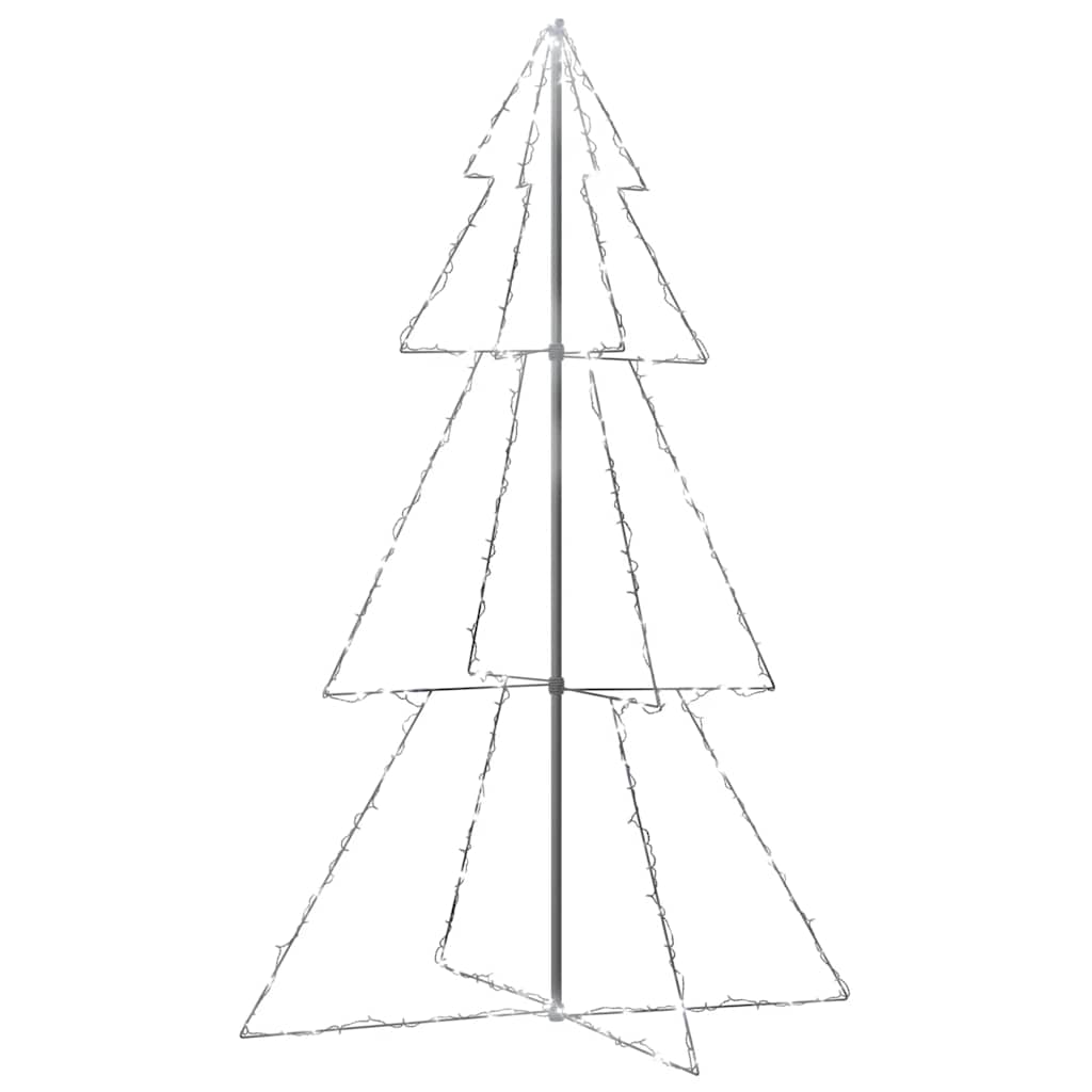 vidaXL Weihnachtsbaum in Kegelform 240 LEDs Indoor Outdoor 118x180 cm