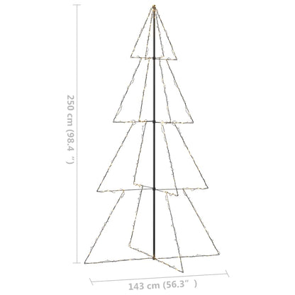 vidaXL Weihnachtsbaum in Kegelform 360 LEDs Indoor Outdoor 143x250 cm