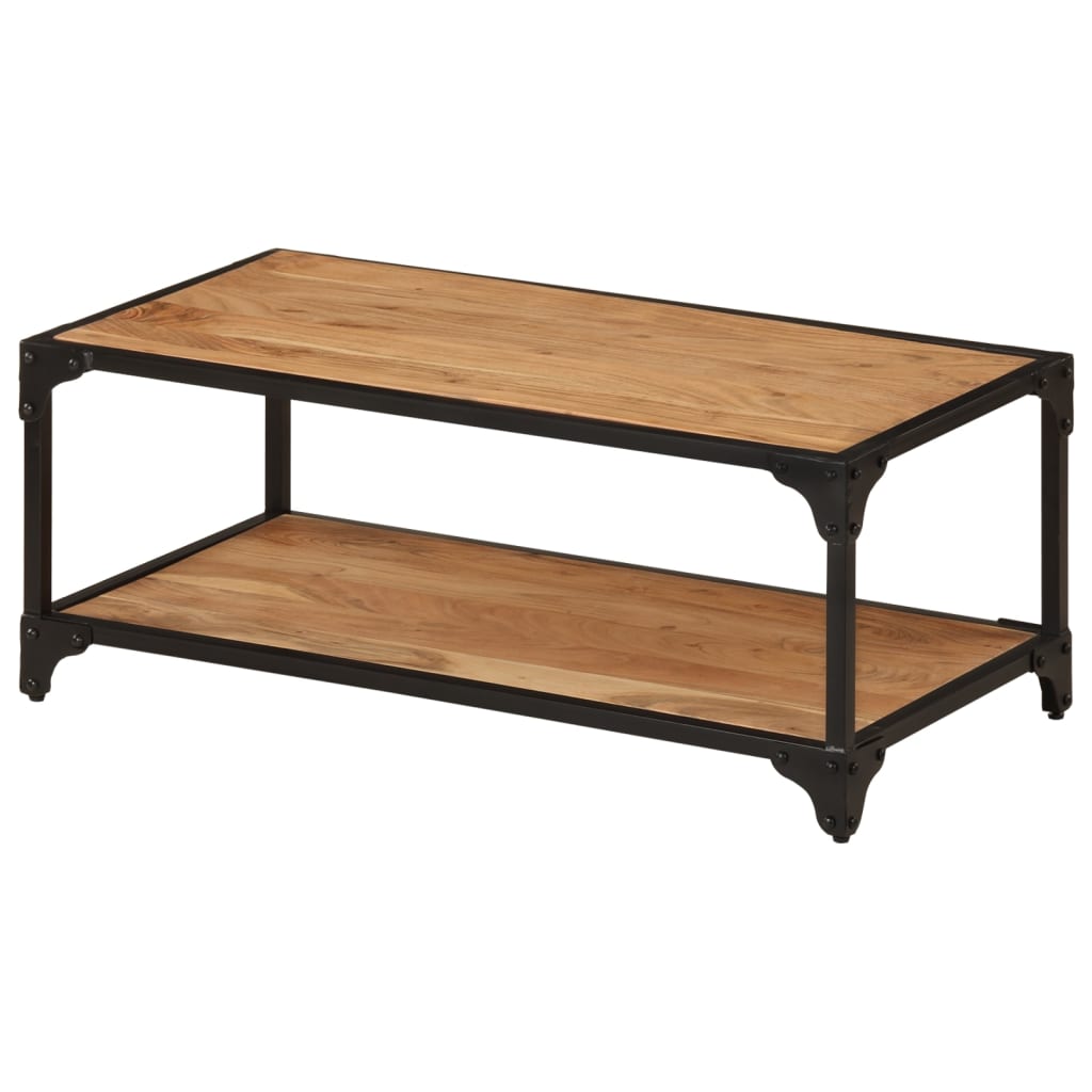 vidaXL Table basse 90x45x35 cm Bois d'acacia massif