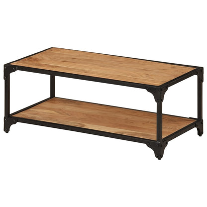 vidaXL Table basse 90x45x35 cm Bois d'acacia massif