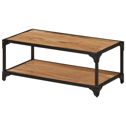 vidaXL Table basse 90x45x35 cm Bois d'acacia massif