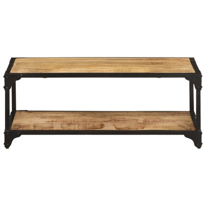 vidaXL Table basse 90x45x35 cm Bois de manguier massif brut