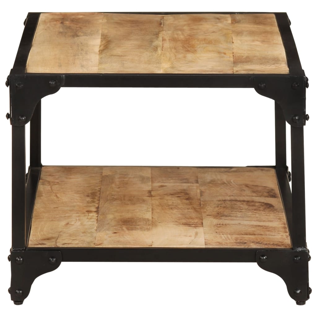 vidaXL Table basse 90x45x35 cm Bois de manguier massif brut