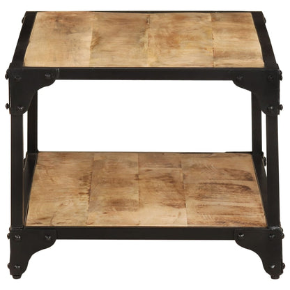 vidaXL Table basse 90x45x35 cm Bois de manguier massif brut
