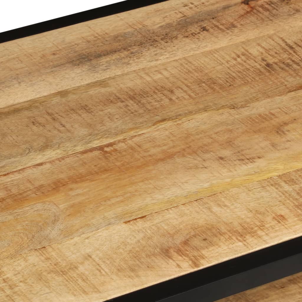 vidaXL Table basse 90x45x35 cm Bois de manguier massif brut