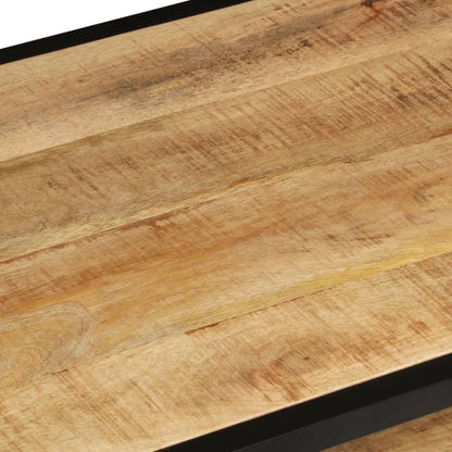vidaXL Table basse 90x45x35 cm Bois de manguier massif brut