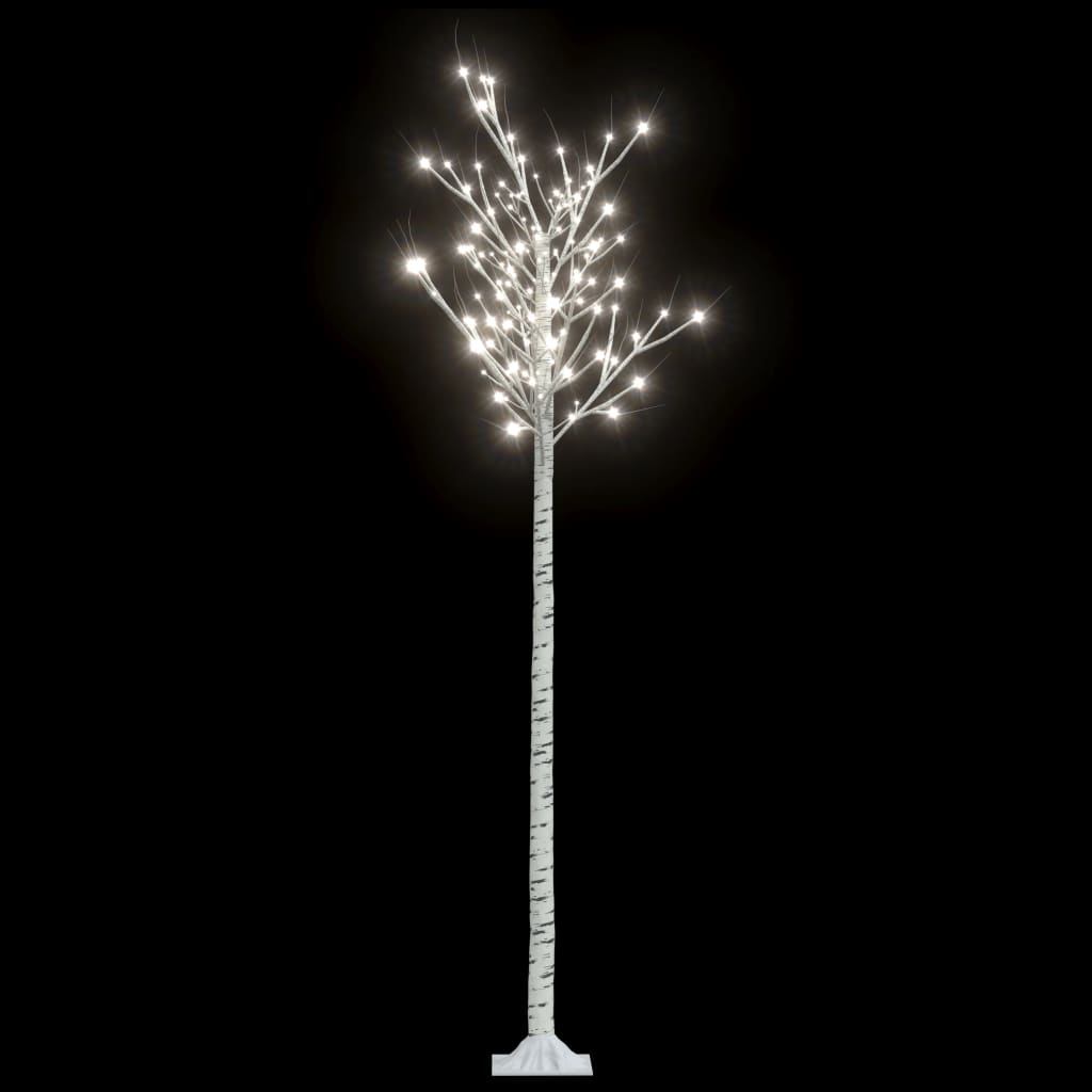 vidaXL Weihnachtsbaum 200 LEDs 2,2 m Kaltweiß Indoor Outdoor