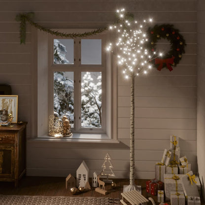 vidaXL Weihnachtsbaum 200 LEDs 2,2 m Kaltweiß Indoor Outdoor