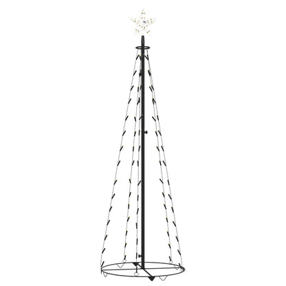 vidaXL Weihnachtsbaum Kegelform 70 LEDs Deko Warmweiß 50x120 cm