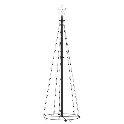 vidaXL Weihnachtsbaum Kegelform 84 LEDs Deko Warmweiß 50x150 cm