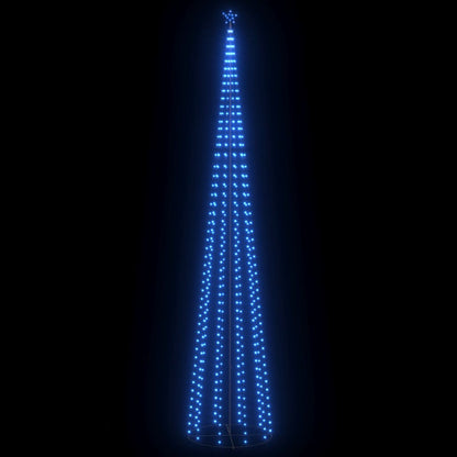 vidaXL Weihnachtsbaum Kegelform 752 LEDs Deko Blau 160x500 cm