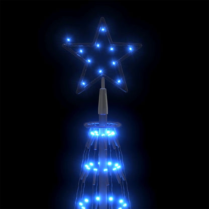 vidaXL Weihnachtsbaum Kegelform 752 LEDs Deko Blau 160x500 cm