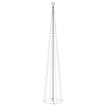 vidaXL Weihnachtsbaum Kegelform 752 LEDs Deko Blau 160x500 cm