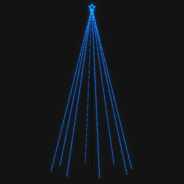vidaXL LED Weihnachtsbaum Indoor Outdoor 576 LEDs Blau 3,6 m